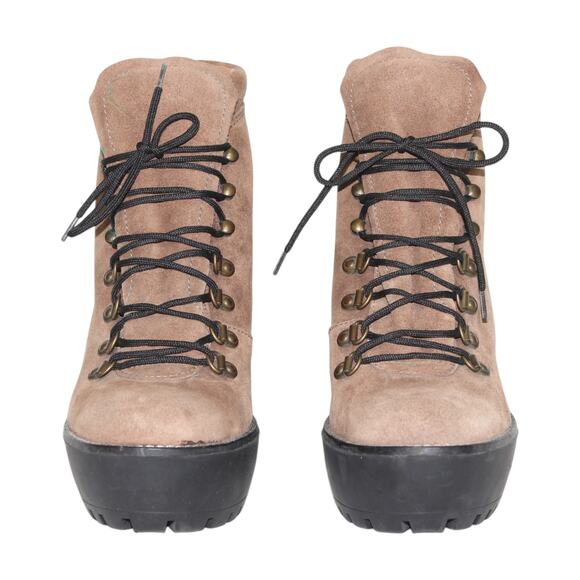 POLO Ralph Lauren Helene‎ Suede Platform Ankle Booties 39 B US 9 - Picture 7 of 11